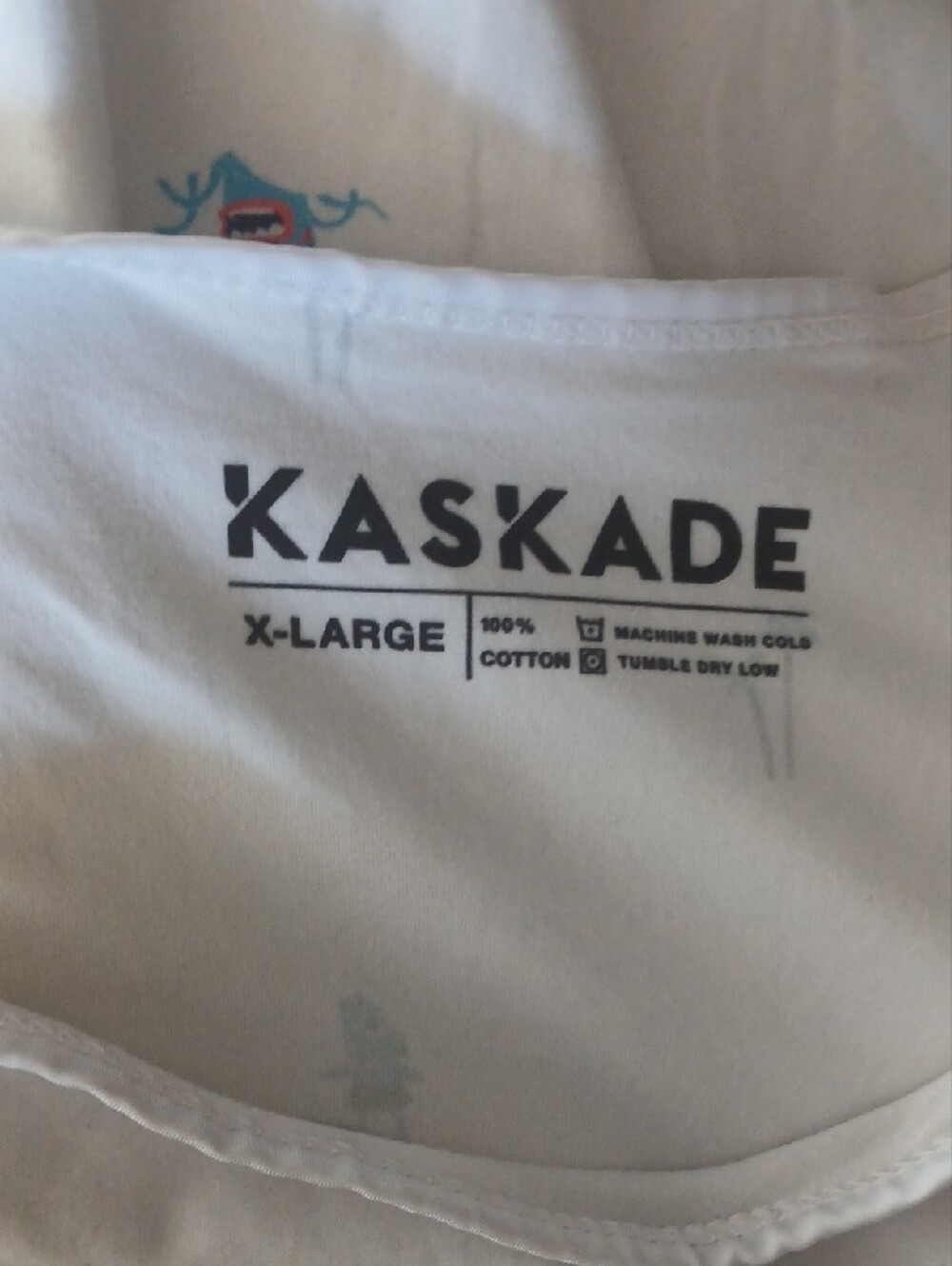 Kaskade White Printed Muscle Tee - Picture 4 of 4